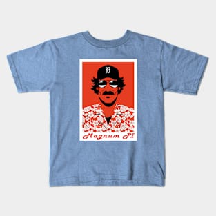 Retro TV - Tom Selleck - MAGNUM PI Kids T-Shirt